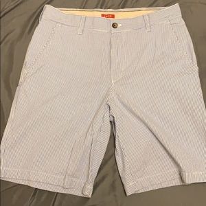 Blue striped Izod dress shorts